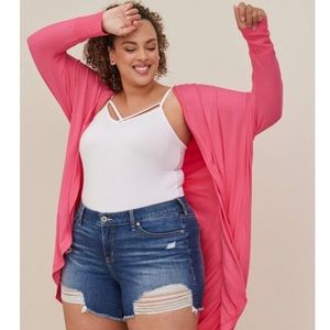 Torrid Womens 5 Inch Vintage Stretch Mid-Rise Short Sz 22 Color Pardon My French